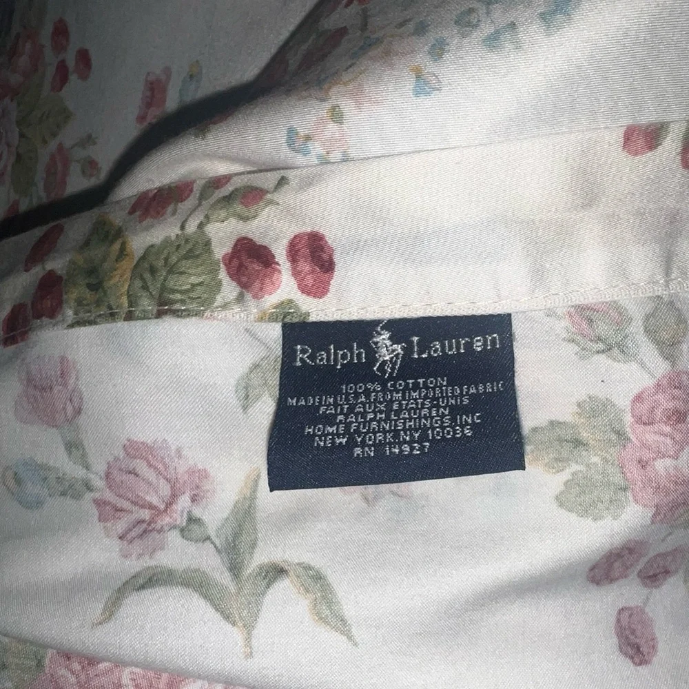 Ralph Lauren Emily Anne Ruffled Queen Sheet Set- 2 Pillowcases,1 Flat,1 Fitted
